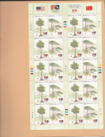 Malaysia Actual Shipment Sample 11x13" Envelope Size 2024 China Diplomatic Relations Tree Mountain Joint Issue - Malaysia (1964-...)