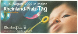 MAINZ 2000 " Rheinland-Pfalz-Tag " Vignette Cinderella Reklamemarke Sluitzegel - Erinnophilie