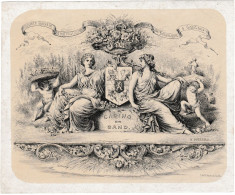 Belgique , Casino, 1876, Gand, Gent, Dim:192x157mm - Porseleinkaarten