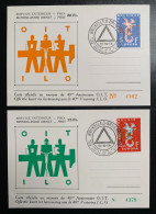 België, 1959, PR133/34, Op 2 Kaarten, OBP 15€ - Privé- & Lokale Post [PR & LO]