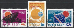 Russia 1964. Scott #2839-41 (U) International Quiet Sun Year (Complete Set) - Usati