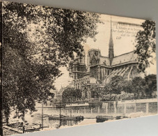 75 Paris 1927 Quai De La Seine Peniches Abside De Notre Dame -ed Potonniee 323 - La Seine Et Ses Bords