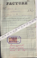 Facture MOUSTIER S/S  Menuisier PILOIS-LECH  1924 - 1900 – 1949