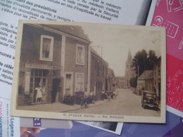 D 72 - Evaillé - Rue Principale - épicerie H. Huguet Mercerie Tabac - Sonstige & Ohne Zuordnung