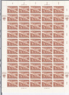 UNO  WIEN  33, Bogen (5x10), Postfrisch **, Welternährungsprogramm, 1983 - Unused Stamps