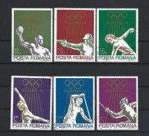 Romania 1972 Ol. Games Munich  Y.T. 2698/2703 (0) - Used Stamps