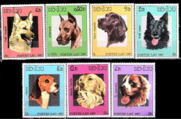 232  Dogs - Chiens - Laos 1987 - MNH - 2,25 . - Chiens