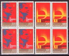 Yugoslavia 1978 - XI Communist League Congress - Mi 1733-1734 - MNH**VF - Unused Stamps
