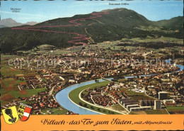 71914353 Villach Kaernten Fliegeraufnahme Villach-Innere Stadt - Other & Unclassified