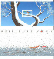 BLOC SOUVENIR 1 - Meilleurs Voeux 2004 - Rouge Gorge - 0 Euros 50 - Pochette Carton - Sous Blister - Bloques Souvenir