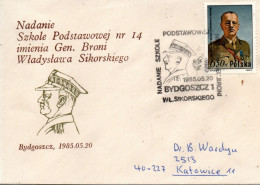 POLOGNE 1985 - Storia Postale