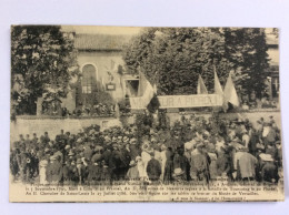 VILLERS (Meuse) : Le Souvenir Français, Inauguration (28/09/1913) Général Nicolas Perquin - Datée 25/08/1914 - Animation - Inwijdingen