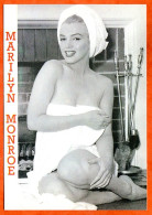 Cinéma MARILYN MONROE  Peignoir Carte Vierge TBE - Acteurs