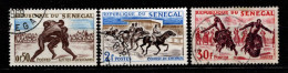 - SENEGAL - 1961 - YT N° 205 + 207 / 208 - Oblitérés - Sports - Série Incomplète - Sénégal (1960-...)