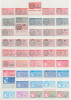 FISCAUX  FRANCE Lot  De 90 SERIE UNIFIEE  NEUFS **  Gomme Intacte Cote + De 770€ Dont N° 482 500F VERT COTE 190€ - Stamps