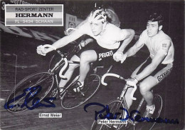 Vélo - Cyclisme - Coureurs Cyclistes Peter Hermann Et Ernst Meier - Cyclisme