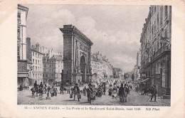 Ancien PARIS -  La Porte Et Le Boulevard Saint Denis Vers 1840 - Other & Unclassified