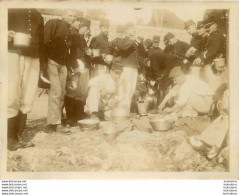 LA POPOTE HEURE DE LA SOUPE WW1 PHOTO ORIGINALE G3 - Guerre, Militaire