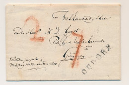 OUDORP - Groningen 1810 - Lakzegel  - ...-1852 Vorläufer