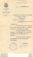 MAIRIE DE PROVINS POUR LA SOCIETE D'HISTOIRE ET D'ARCHEOLOGIE DE PROVINS 1949 - Historische Documenten