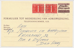Verhuiskaart G. 33 Nijmegen - Den Haag 1969 - Postal Stationery