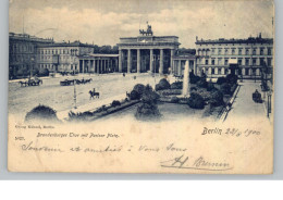 1000 BERLIN, BRANDENBURGER TOR, Pariser Platz, 1900 - Brandenburger Deur