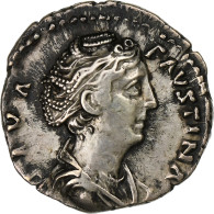 Diva Faustina I, Denier, 141, Rome, Argent, TTB+, RIC:384a - La Dinastia Antonina (96 / 192)