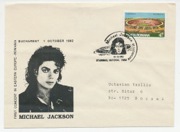 Cover / Postmark Romania 1992 Michael Jackson - Muziek