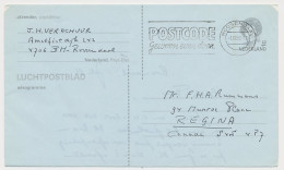 Luchtpostblad G. 28 Roosendaal - Regina Canada 1986 - Postal Stationery
