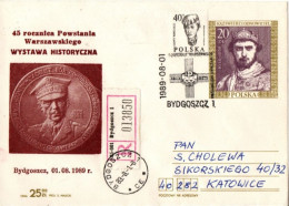 POLOGNE 1989 - Lettres & Documents