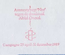 Meter Cover Netherlands 1990 Amnesty International - Campaign Against Death Penalty - Sonstige & Ohne Zuordnung
