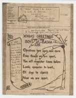 Airgraph India - GB / UK 1944 South Asia Command - Boys Of Basha - Christmas - Pam Tree - Natale