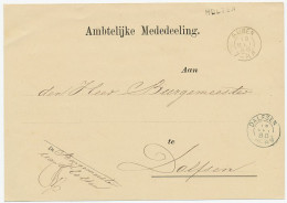 Naamstempel Holten 1888 - Lettres & Documents