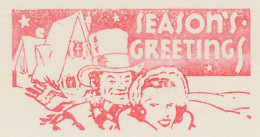 Meter Cut USA 1950 Season S Greetings - Natale