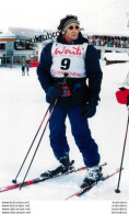 RICHARD ANCONINA SKI GRAND PRIX DES CHAMPIONS DU MILLENAIRE 1999 PHOTO DE PRESSE  AGENCE  ANGELI 27 X 18 CM - Berühmtheiten