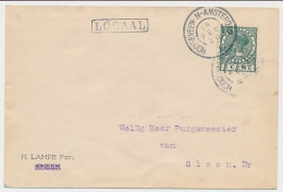 Treinstempel Hoogeveen - N-Amsterdam B 1928 - Stempel: LOCAAL  - Non Classés