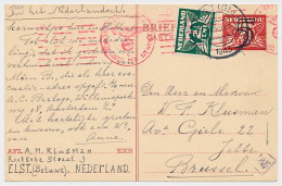 Briefkaart G. 275 B / Bijfrankering Elst - Belgie 1943 - Entiers Postaux