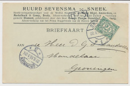 Firma Briefkaart Sneek 1910 - Ruurd Sevensma - Rogge- Tarwebloem - Non Classés