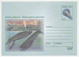 Postal Stationery Romania 2002 Whale - Plankton - Other & Unclassified