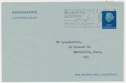 Luchtpostblad G. 15 Den Haag - Pittsfield USA 1963 - Entiers Postaux
