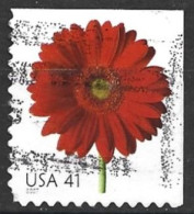 United States 2007. Scott #4181 (U) Flower, Red Gerbera Daisy - Used Stamps