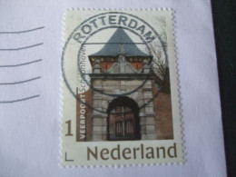 Nederland  Persoonlijke Zegel Gebruik  Veerpoort Schoonhoven Op Brief - Used Stamps