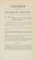 Staatsblad 1863 : Spoorlijn Boxtel - Helmond - Historische Dokumente