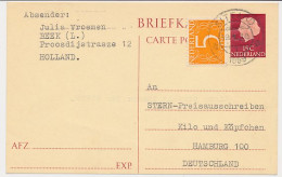 Briefkaart G. 317 / Bijfrankering Sittard - Duitsland 1959 - Ganzsachen