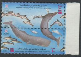 Oman:Unused Stamps Whales, 1993, MNH - Walvissen