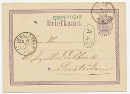 Naamstempel Diepenheim 1874 - Lettres & Documents