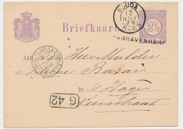 Stationspoststempel S Gravenhage - Gouda - S Gravenhage 1879 - Brieven En Documenten