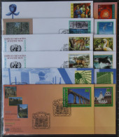 UNO Wien Lot FDC Jahrgang 2000 Gestempelt Ertsttagssonderstempel #JU660 - Autres & Non Classés