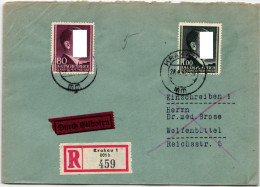 Deutsche Besetzung Generalgouvernement 85, 86 Auf Brief Paetow BPP #KD130 - Occupation 1938-45