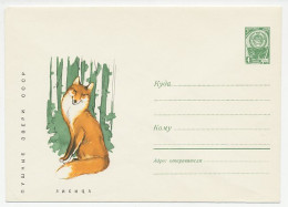 Postal Stationery Soviet Union 1961 Fox - Andere & Zonder Classificatie